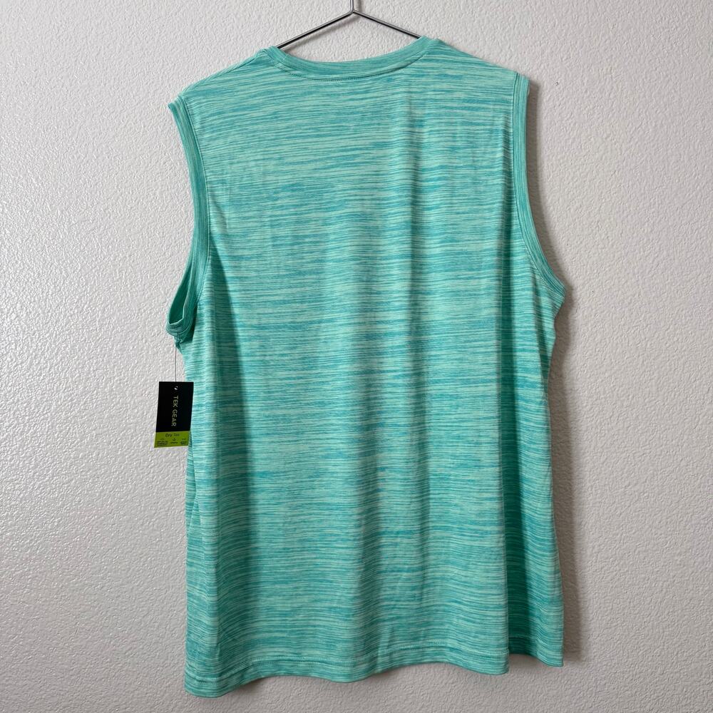 Tek Gear Dry Tek Active Tank Top Tank Green Spacedye - Picture 3 of 5
